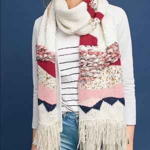 Anthropologie Multicolor Knit Scarf